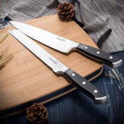 Bluesim Stainless Steel Kitchen Triple Rivet Knife Set