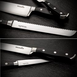 Bluesim Stainless Steel Kitchen Triple Rivet Knife Set