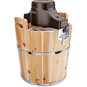 nostalgia 4 quart wood bucket ice cream maker