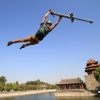 Vurtego V4 Pro Pogo Stick with advanced air pressure system for extreme bouncing and tricks. 