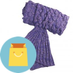 Mermaid Tail Blanket for Kids and Adults