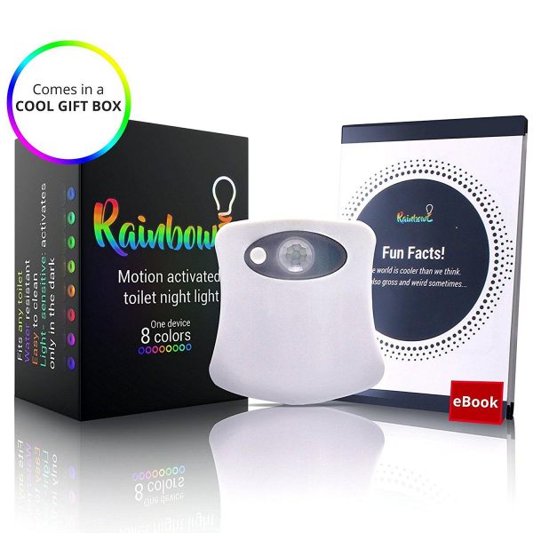 RainBowl Motion Sensor Toilet Night Light