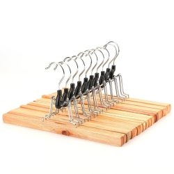 Tosnail Solid Natural Wood Collection Skirt Hangers
