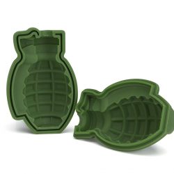 3D Grenade Ice Cube Mold, Silicone Ice Mold