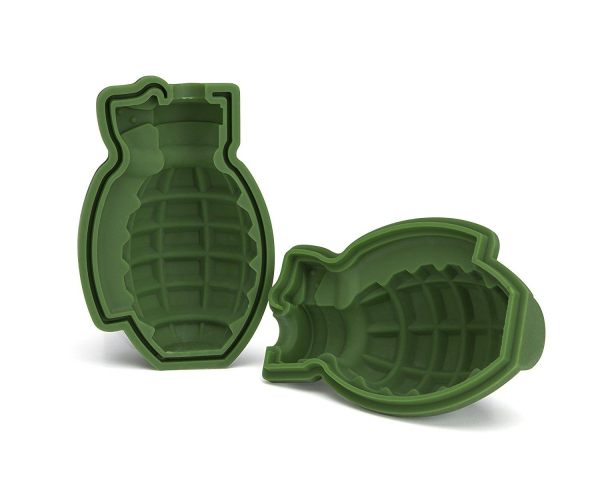3D Grenade Ice Cube Mold, Silicone Ice Mold