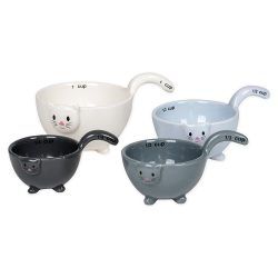 Ceramic Cat Measuring Cups Baking Bowls
