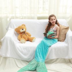 Echolife Mermaid Tail Blanket Super Soft Fleece