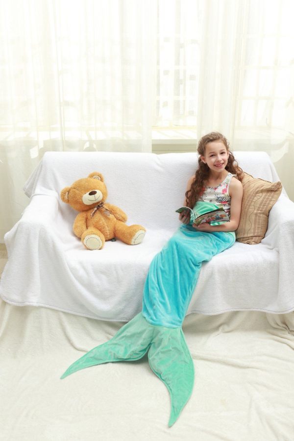 Echolife Mermaid Tail Blanket Super Soft Fleece