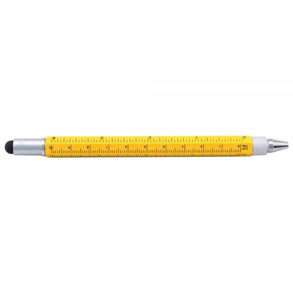 Jiulyning 6 in 1 Tech Tool Pen with Ruler, Levelgauge, Ballpoint Pen
