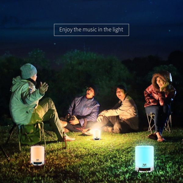 Light Night Bedside Lamp, SAVFY Bluetooth Speaker