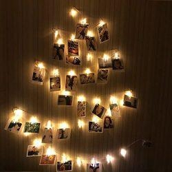 40 LED Photo Clips String Lights