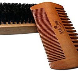 Beard Brush and Comb Set for Men