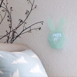 Bunny Rabbit Alarm Clock LED Night-Light Voice Control
