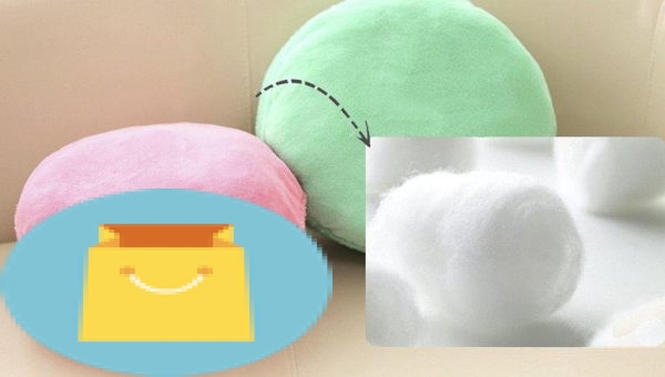 Creative Macaron Shaped Cushion Plush Round Pillow