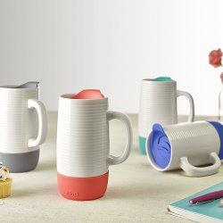 Ello Jane Ceramic Travel Mug with Spill-Resistant Slider Lid