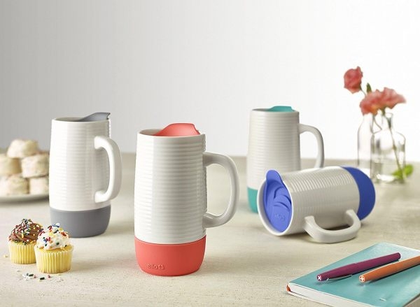 Ello Jane Ceramic Travel Mug with Spill-Resistant Slider Lid