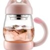 Glass Tea Cup with a Lid & Strainer