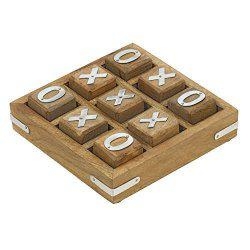 Handmade Wooden Tic Tac Toe Game for Kids 7 and Up