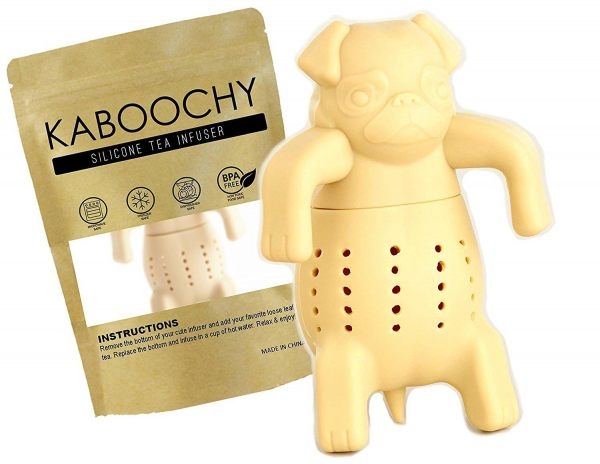 KABOOCHY Pug Life Silicone Tea Infuser