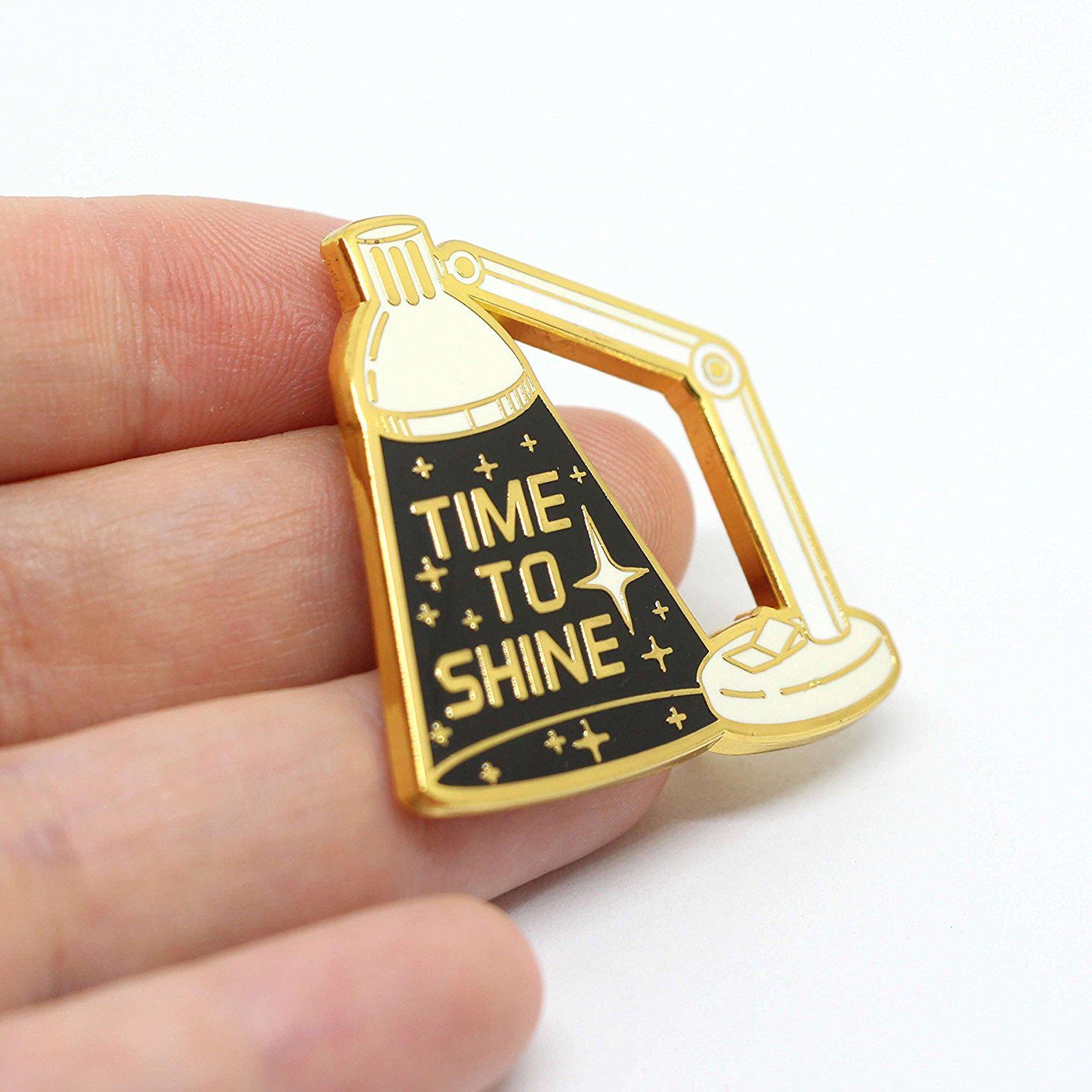 Space inspired enamel pin inspirational lapel pin time to shine Best ...