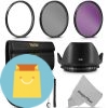 UV CPL FLD Professional Lens Filter Kit and Accessory Set for Nikon
