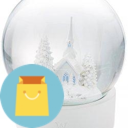 Wedgwood Snow globe, White
