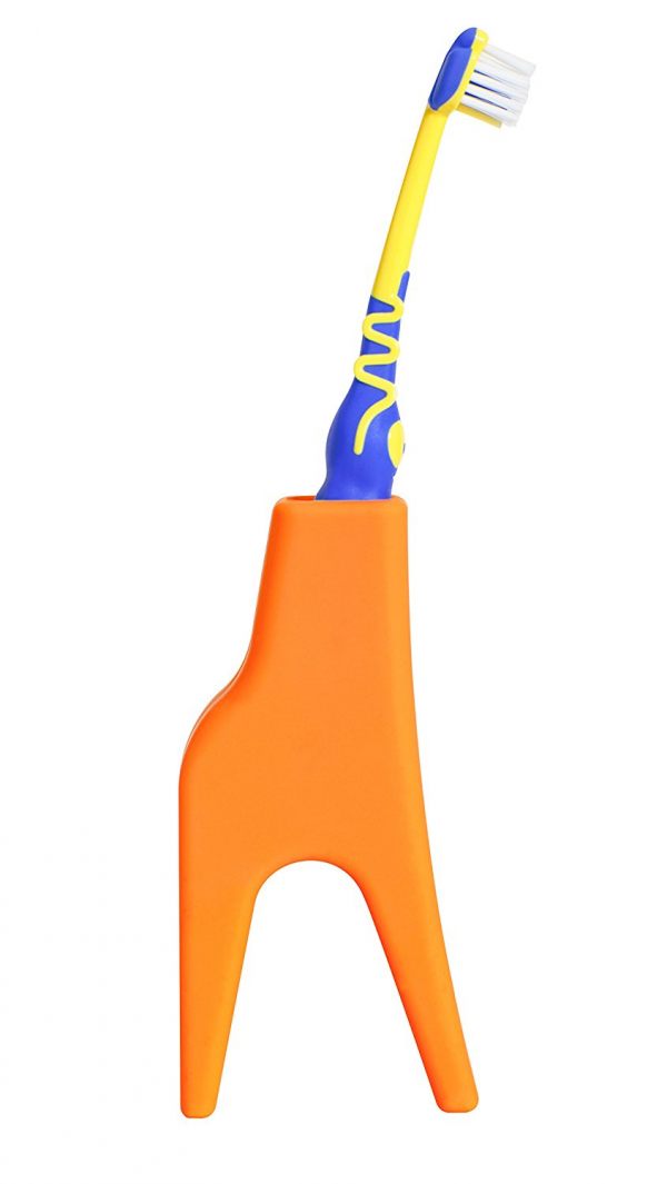 Animal Toothbrush Holder (Grace the Giraffe, Orange)