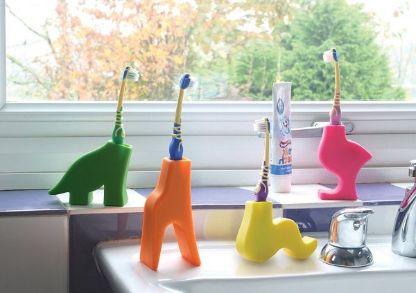 Animal Toothbrush Holder (Grace the Giraffe, Orange)