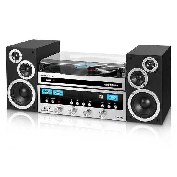 Classic Retro Bluetooth Stereo System with CD Player