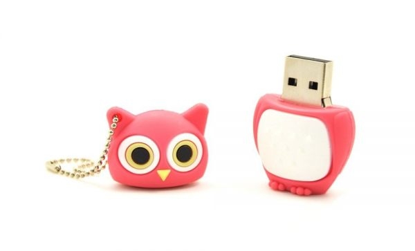 FEBNISCTE Cartoon Animal Pink Owl Shape 8gb USB 2.0 Pen Drive Thumb Disk