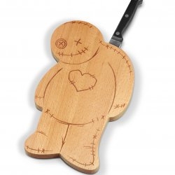 Fred OUCH! Voodoo Cutting Serving Board and Knife Set