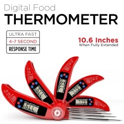 Instant Read Meat Thermometer For Grill And Cooking