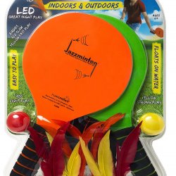 Jazzminton Deluxe LED 3 in 1 Paddle Ball Game