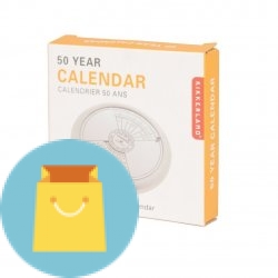 Kikkerland 50 Year Calendar Paperweight