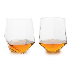 Seneca Faceted Crystal Tumblers by Viski