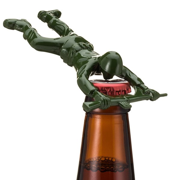Sgt. Pryer Green Army Man Bottle Opener