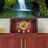 intage-style Pyle Bluetooth Radio Sound System with AM/FM dial, USB/SD playback, and front panel controls. 