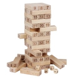 Wooden Building Blocks Set Children Educational Math