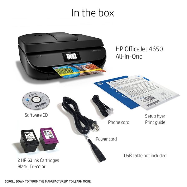 HP OfficeJet 4650 Wireless All-in-One Photo Printer