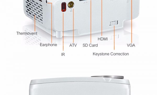 AUN Projector 800 Lumens LED