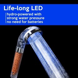 Advanced LED Shower Head with Negative Ion