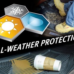 Armor All 4-Piece Black All Season Rubber Floor Mat