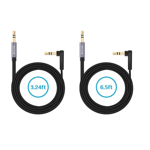Besign 3.5mm Premium Auxiliary Audio Cable (2-Pack)