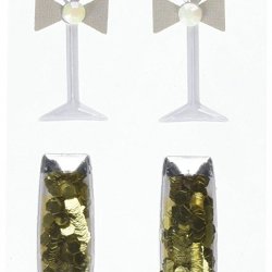 Boutique Dimensional Stickers, Champagne Glasses