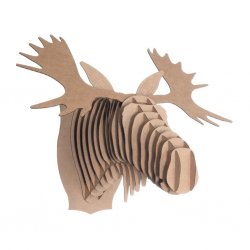 Cardboard Safari Recycled Cardboard Animal Taxidery Moose Trophy Head