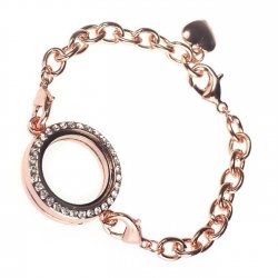 Circle Magnetic Locket Bracelet