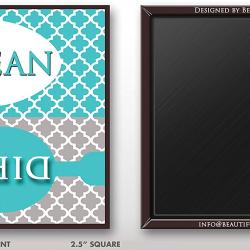 Clean Dirty Dishwasher Magnet Sign for Dishes