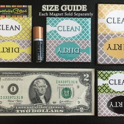 Clean Dirty Dishwasher Magnet Sign for Dishes