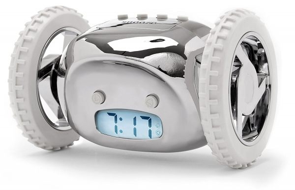 Clocky, The Original Runaway Alarm Clock on Wheels