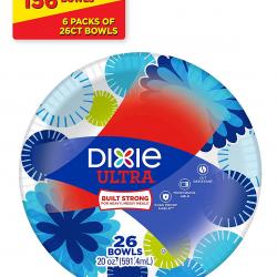 Dixie Ultra Paper Bowls, 20 Ounces, 156 Count